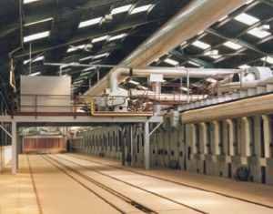 TUNNEL KILN PRODUCING 35 MILLION RED FACING BRICKS PER YEAR